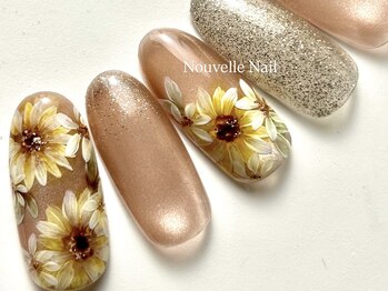 ヌーベルネイル(Nouvelle Nail)/ひまわりネイル