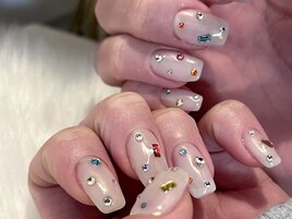 カラフルストーンネイルbyPon