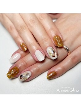 ネイルサロン アニーアンドジーノ シド(NAIL SALON Annie&Gino shido)/キャンペーンネイルをアレンジ♪