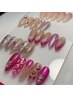 ★Peach bloom design★ケア込み¥8800～ 【ロシアンマニキュアケア込み】
