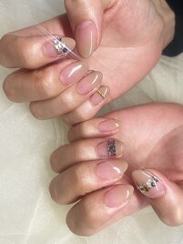 スキンカラー×ビジュー