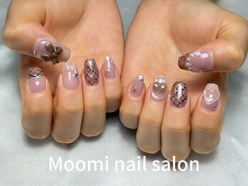 ムーミー 新宿(Moomi)/チェックネイル【新宿西口人気】