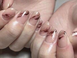 大理石風ネイル