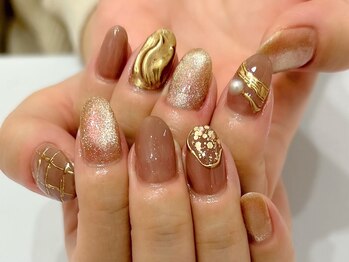 ゴッダスネイル(GODDESS NAIL)/カスタム4本デザインコース