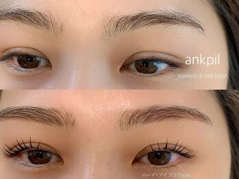アノカプイル(ankpil)/【パーマ+アイブロウwax】