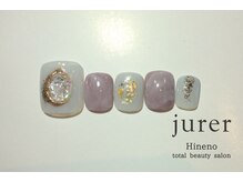 ネイルアンドアイラッシュデザインサロン ジュレ 日根野店/FOOT 定額デザイン8800コース