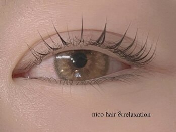 ニコヘアーアンドリラクゼーション(Nico hair&relaxation)の写真/種類豊富なまつげパーマで理想の目元に♪一人ひとりに合わせたご提案であなただけの美しさを引き出します！
