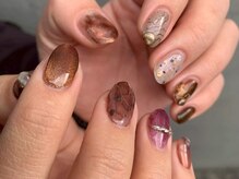 ザ コモン ネイル恵比寿(the common nail)/やり放題/大人ブラウンアート