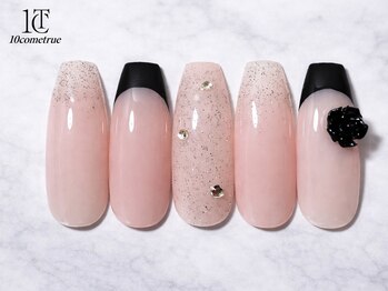 ■フレンチ×フラワーパーツ