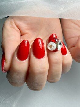 シンプル×ワンポイントビジュー