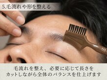 ディークロス(D cross)/５．毛流れや形を整える