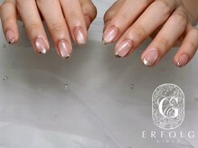 エアフォルクギンザ 横浜店(ERFOLG GINZA)/上品なガラスフレンチネイル♪