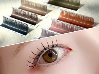 クウネル 西岐阜店(Qoonel)の写真/【岐阜】目力upはマツエク・LED（束感フラットラッシュ）で決まり！周りと差がつくカラーマツエクも人気☆