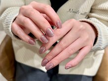 ネイルズアリー 立川店(Nails ally)/マグネット×シュガー×ラメ×冬