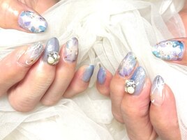 ☆キレイめ梅雨ネイル☆