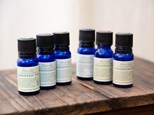 厳選されたオイルを使用し癒しのひと時をお届けします。