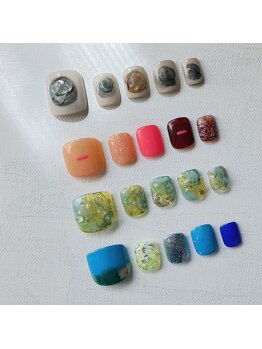 【定額B】FOOTアートサンプル