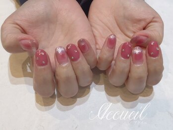 アクイユ 銀座店(ACCUEIL)/韓国風チーク×マグネットネイル