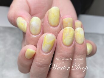 ウォータードロップ(Water Drop)/マーブルネイル