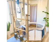 ルーフェピラティス(Rurfe pilates)の雰囲気（子ども連れでもOK♪ベビーサークル完備。）