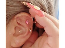 アズ(AZU702)/耳ツボジュエリー片方3粒