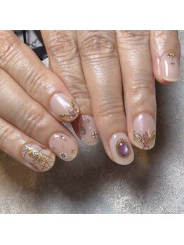 アティックネイルアトリエ(attic nail atelier)/持ち込み★ステンドグラスネイル