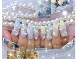 春ネイル フレンチ レース