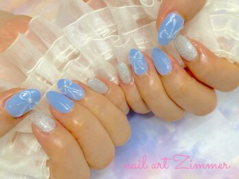 ネイルアート ジマー/60minart/パラジェル/韓国リボン