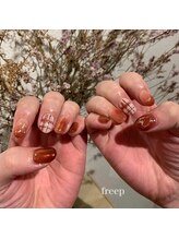 フリープ タクタ(freep tacta)/ガーリーネイル/秋ネイル