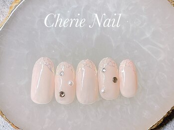 シェリーネイル(Cherie Nail)/ピンクミラーフレンチネイル★