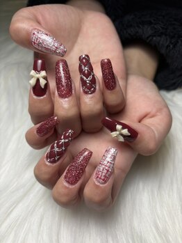 アエラ(AERA)の写真/個性が光るカラーやアート,パーツで貴方だけのネイルが叶う♪お客様好みの幅広いネイルデザインに対応◎