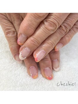 ネイルサロン チュシャ(cheshie)/カラーグラデーションフレンチ