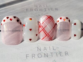 ネイルフロンティア 吉祥寺(NAIL FRONTIER)/Mハートホロフレンチ8980円~