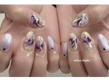 サロン エイト(salon Eight)の雰囲気（定額デザイン》２月の誕生石「アメジスト」イメージのデザイン。）