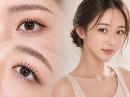 まつげパーマ×アイブロウLueur. eye心斎橋 まつ毛パーマアイブロウ/まつげパーマ眉毛の写真