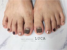 ネイルアトリエルカ(nail atelier LUCA)/W-273 大人上品ブラウンフット