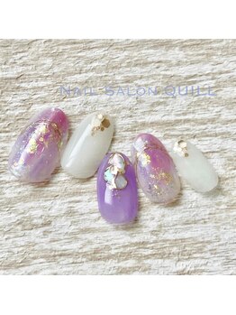 ネイルサロン クイル(QUILL)/７月箔（２）