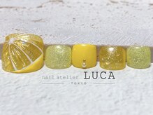 ネイルアトリエルカ(nail atelier LUCA)/M-815 大人可愛いレモンネイル
