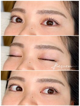 ベクヴェーム(Bequem)の写真/メイク時短は必須！！ナチュラルでも常に可愛く♪ラッシュリフトもエクステも上品仕上げ☆