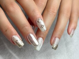 White x Silver