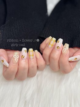 シュシュ(chouchou)/チェックネイル