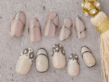 マグネット＆フラワーネイル