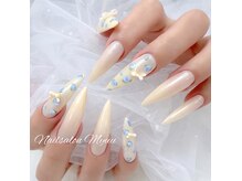 ネイルサロン ミュウ 池袋店(nailsalon Myuu)の雰囲気(90分やり放題/春ネイル/小花柄/バターイエロー/オーロラミラー)