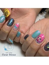 フルール ブルー(fleur bleue)/ヒプマイ 持ち込みライブネイル