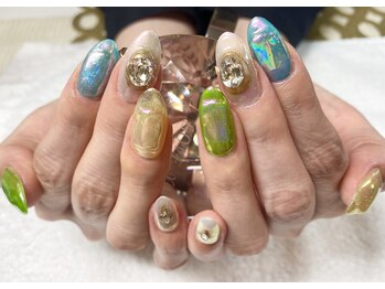 カラフル氷ネイル♪