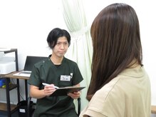 リスタート腰痛整体院 舟入院/丁寧にカウンセリングを行います