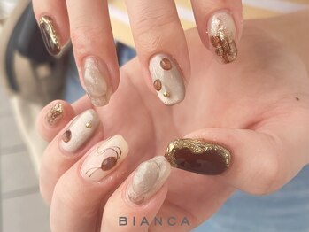 ニュアンス秋ネイル　¥7500～