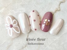 イリゼフルール 代官山店(irisee fleur)/ぷっくりお花☆ホワイトパウダー
