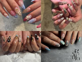 フォーティトゥー スタジオ(42.studio)の写真/ご新規様10%OFF◇美しいフォルムとツヤツヤ感にこだわりアリ☆個性溢れるネイルで思わず見惚れる指先に…♪