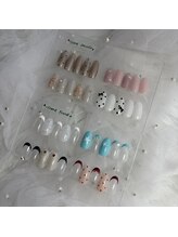 レイネイル 博多店(REY nail)/トレンドフレンチ定額9月